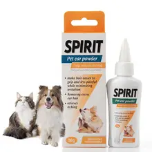 Nouveau nettoyeur d'oreilles pour animaux de compagnie, poudre d'élimination des poils en excès, soins sains, Anti-acariens, anti-tiques, fournitures de nettoyage, produits pour chiens