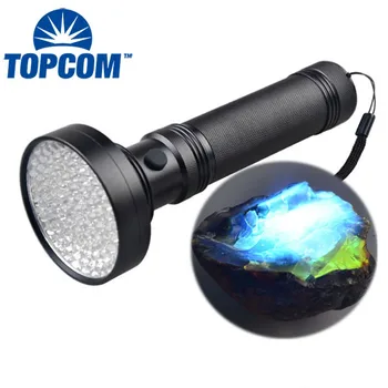 

Topcom UV Flashlight 10W 100 LEDs 395 nm UV LED Torch Back Detector Light for Dog Cat Urine Pet Stains Bed Bugs Scorpions 6 x AA