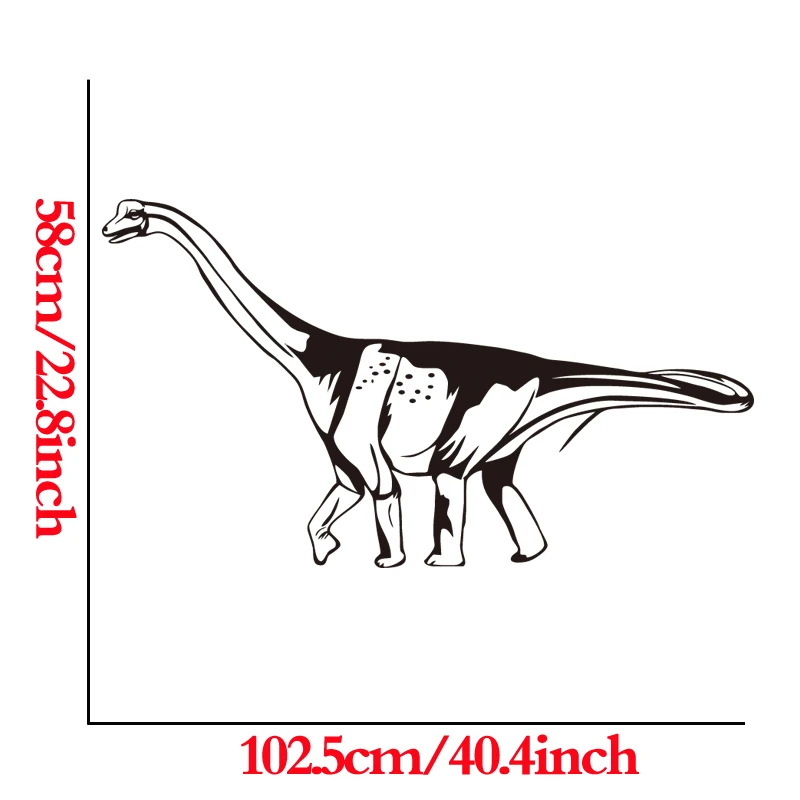 Наклейка на стену «динозавр» динозавр Скелет дикие животные Fossil Фреска дизайн комнаты узор мальчик спальня детские комнаты животные съемные наклейки - Цвет: Black