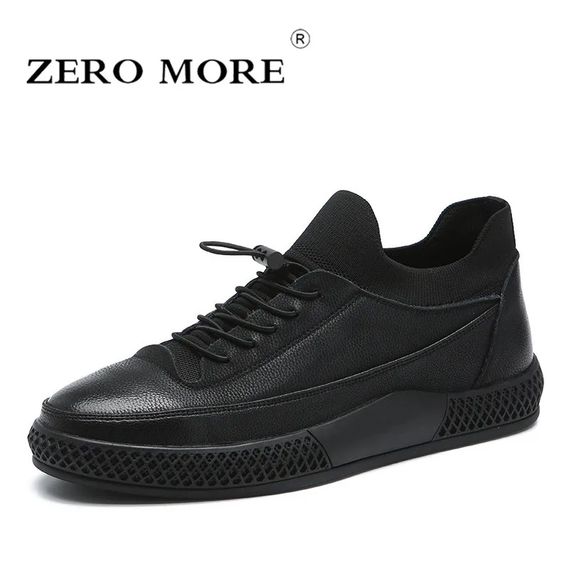 

ZERO MORE Mens Shoes Casual luxury Jogging Hot Sale Fashion Black Skateboarding Shoes For Men Lace Up Male Shoes Casual British