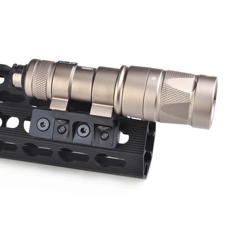 

SEIGNEER Softair Tactical Flashlight Mount Mlok Keymod Rollover Light Mount For Surfire M300 Light M600 Flashlight for hunting