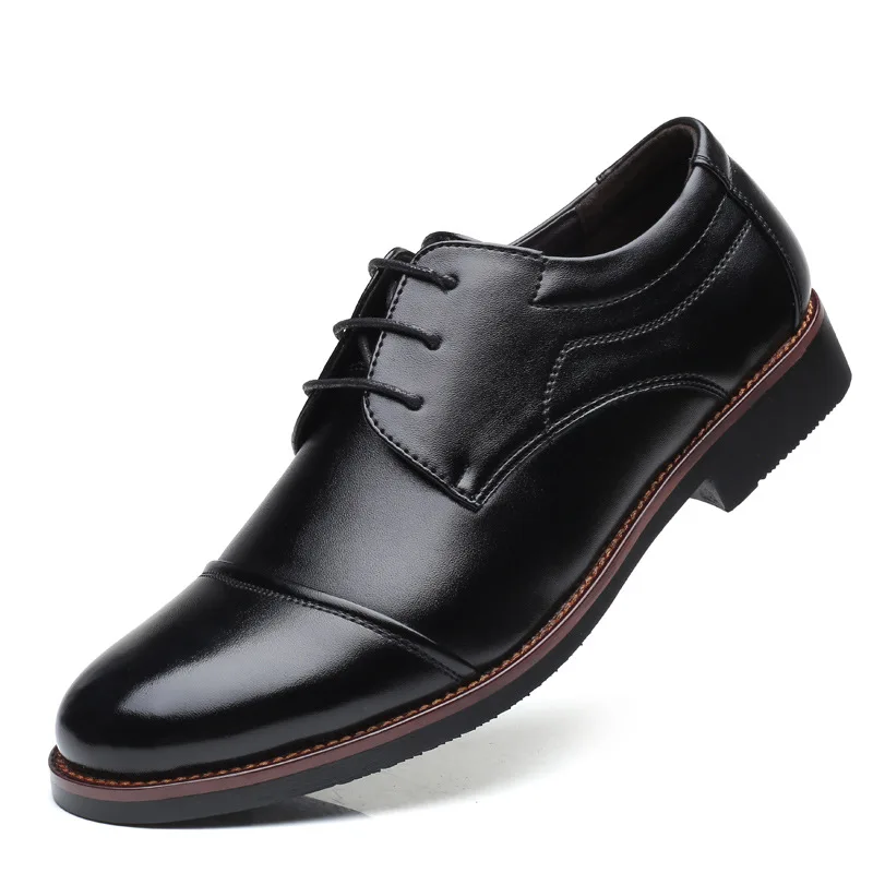 2019 г. модная мужская деловая обувь высококачественные модельные туфли с острым носком мужские кожаные туфли-оксфорды больших размеров 38-48