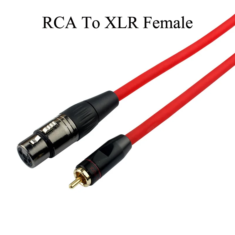 GUSUO Silver plating Cable RCA to XLR 3P Male Female Cable Audio Stereo Speaker Headphone Microphone 0 5M 30M