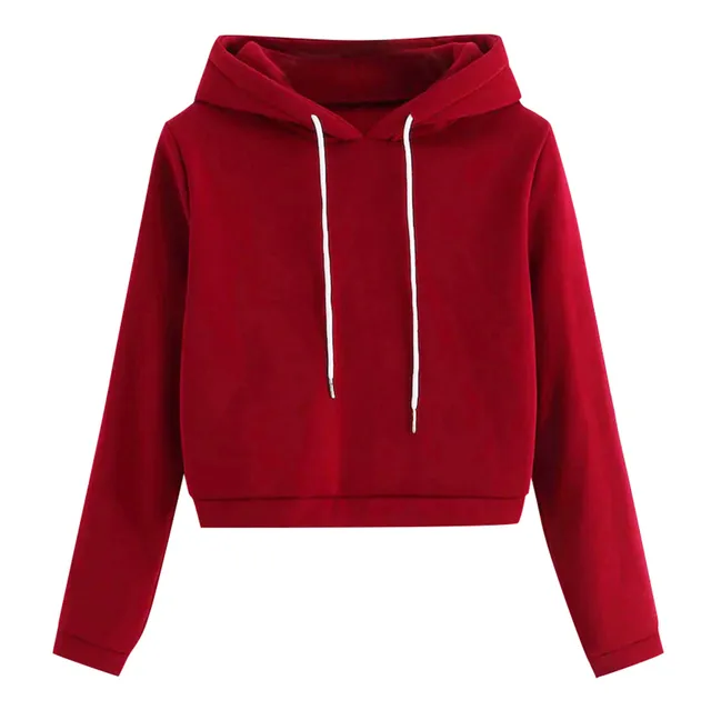 red hooded top