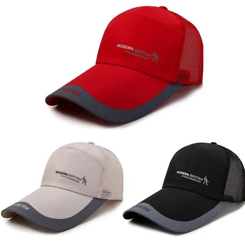

2019 new mountaineering hat summer visor long hat crepe net breathable summer cool hat can be customized