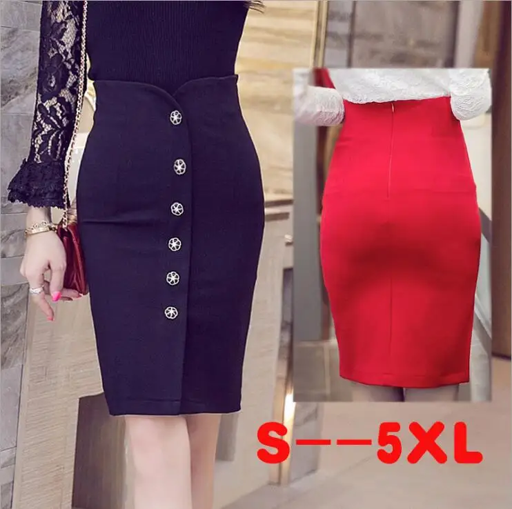Женская офисная юбка карандаш большие размеры 5XL с высокой талией|ol skirt|pencil skirtplus