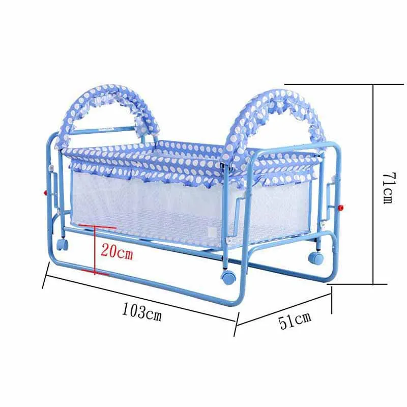 2 In 1 Rocking Baby Cribs Bed Baby Swing Cradle Cot Bed
