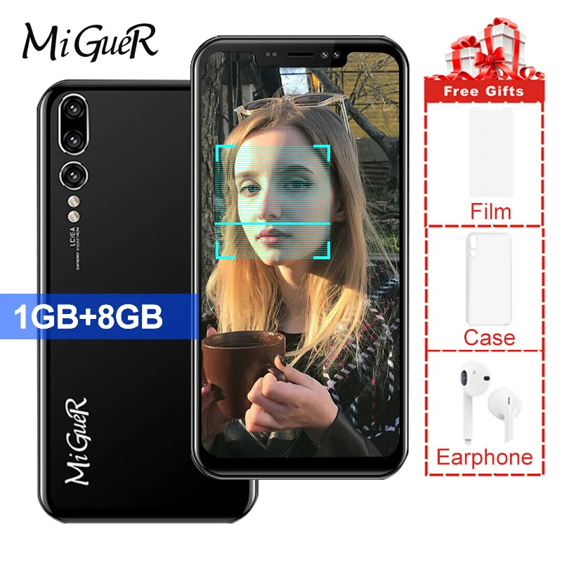 MiGueR M1 6 11 дюймовый мобильный телефон MTK6580A четырехъядерный 1 2 ГГц Гб ОЗУ 8 ПЗУ 2500 мАч