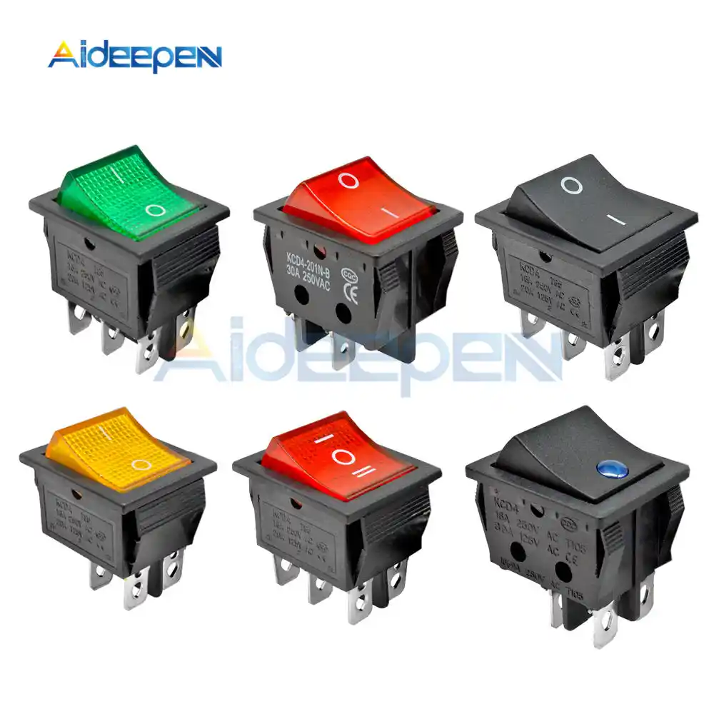 AC 16A//250V 20A//125V 6 Pin DPDT ON//OFF 2 position switch un