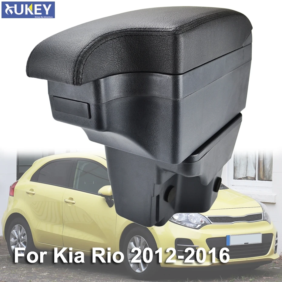 Чехол для подлокотника Kia Rio 3 Rio3 2012 2016 UB новый черный центральный ящик магазина 2013