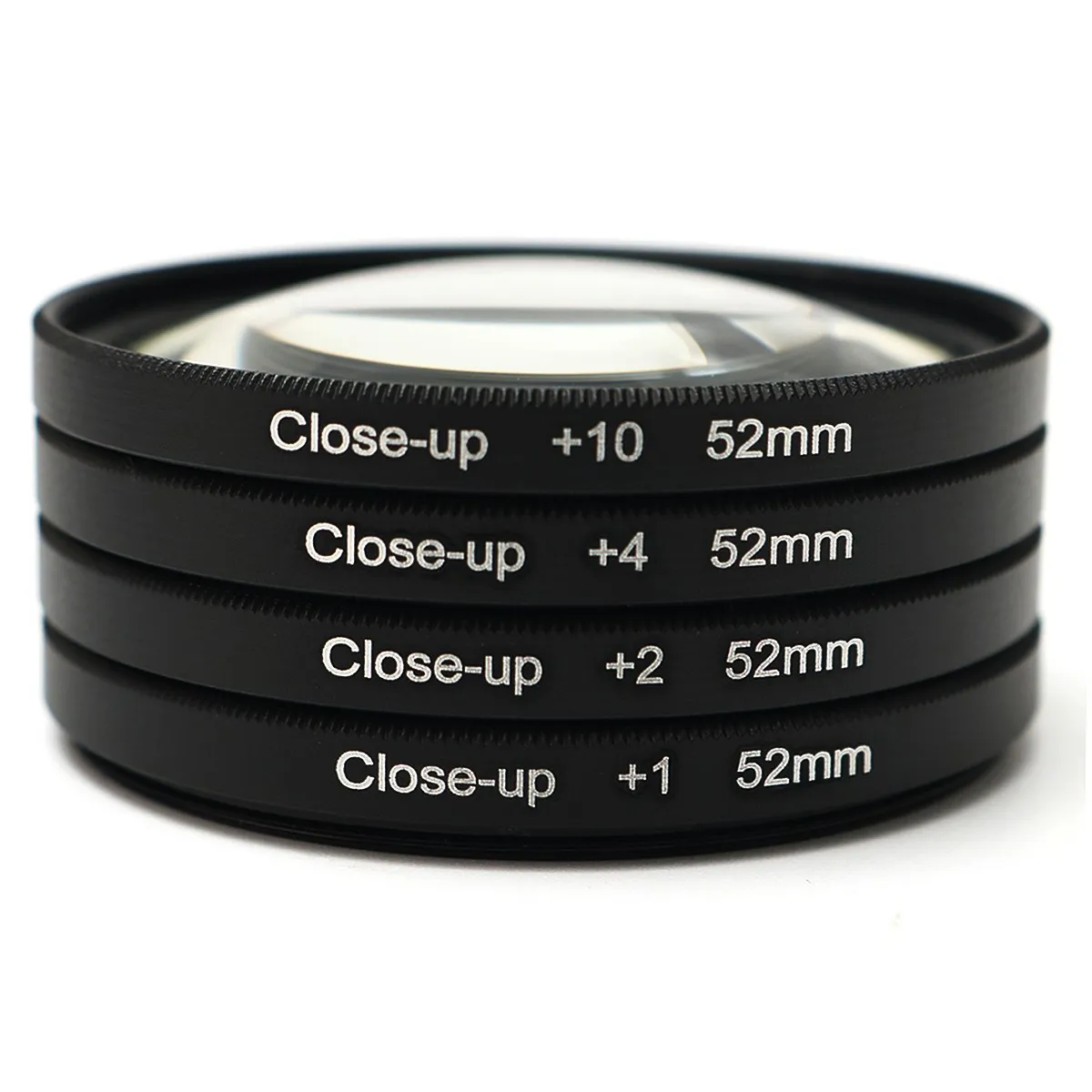52 mm Close Up Macro Lens Filters Kit +1 +2 +4 +10 Camera Optical Glass