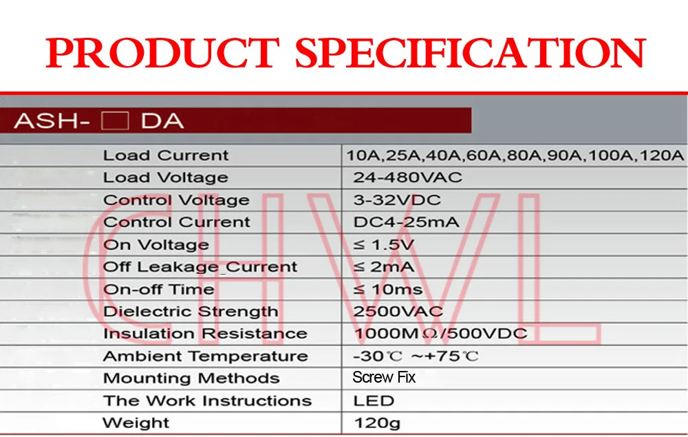 ASH-40DA-2 SSR DC-AC Двухфазное реле 40A двойная группа твердотельное реле