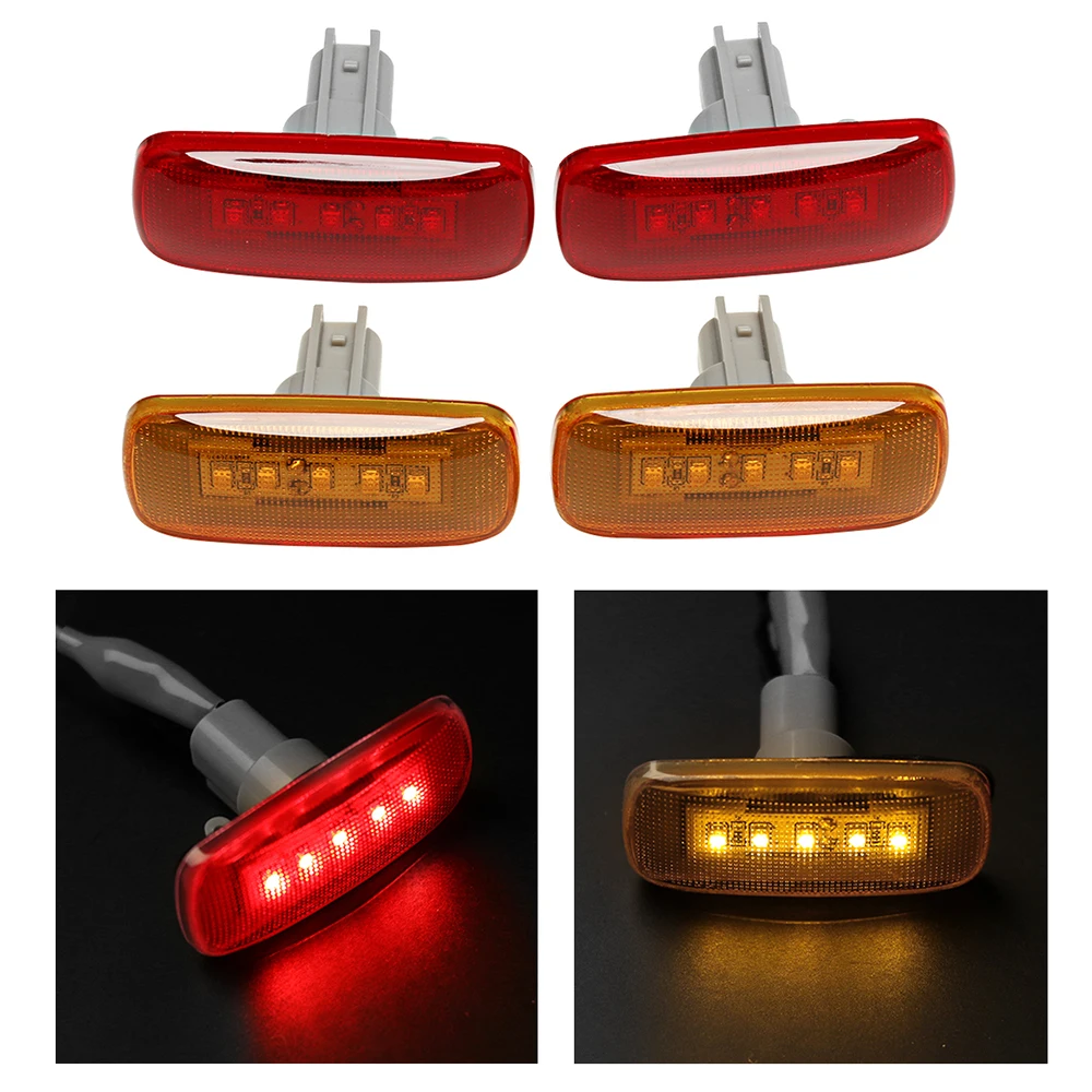 Sell Dually Bed Fender Side Marker Lights For LED Ford F350 F450 F550 Red Amber Truck In Rowland - Foto 9