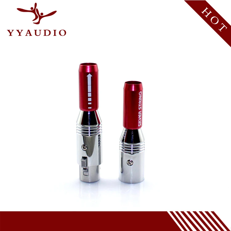 

YYAUDIO HIFI Club wholesale online HIFI XLR Silver Plated interconnector XLR jack xlr cable plugs