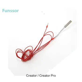

Funssor 24V 40W heater cartridge for Flashforge 3D printer Creator / Pro Creator Tube Diameter 6.2MM