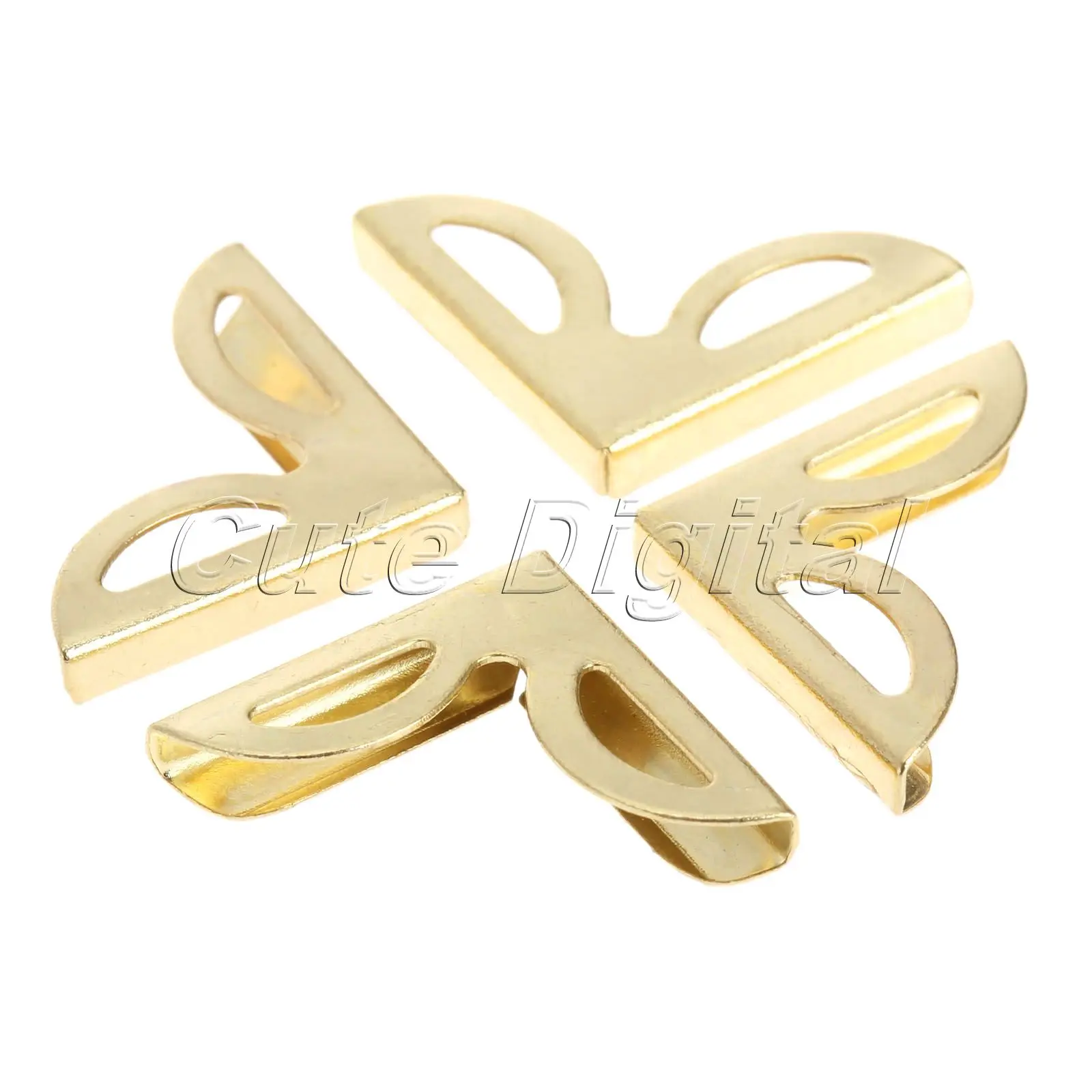 100pcs 16x16mm Golden Decorative Metal Corner Brackets For Books Scrapbooking Photo Albums Menus Corner Protectors Crafts DIY