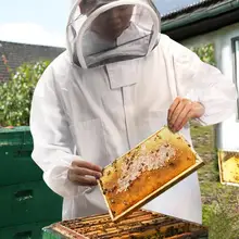 Костюм для пчеловода Съемная шляпа анти-пчела защитные комбинезоны Smock оборудование Поставки куртка пчеловода набор с фатой