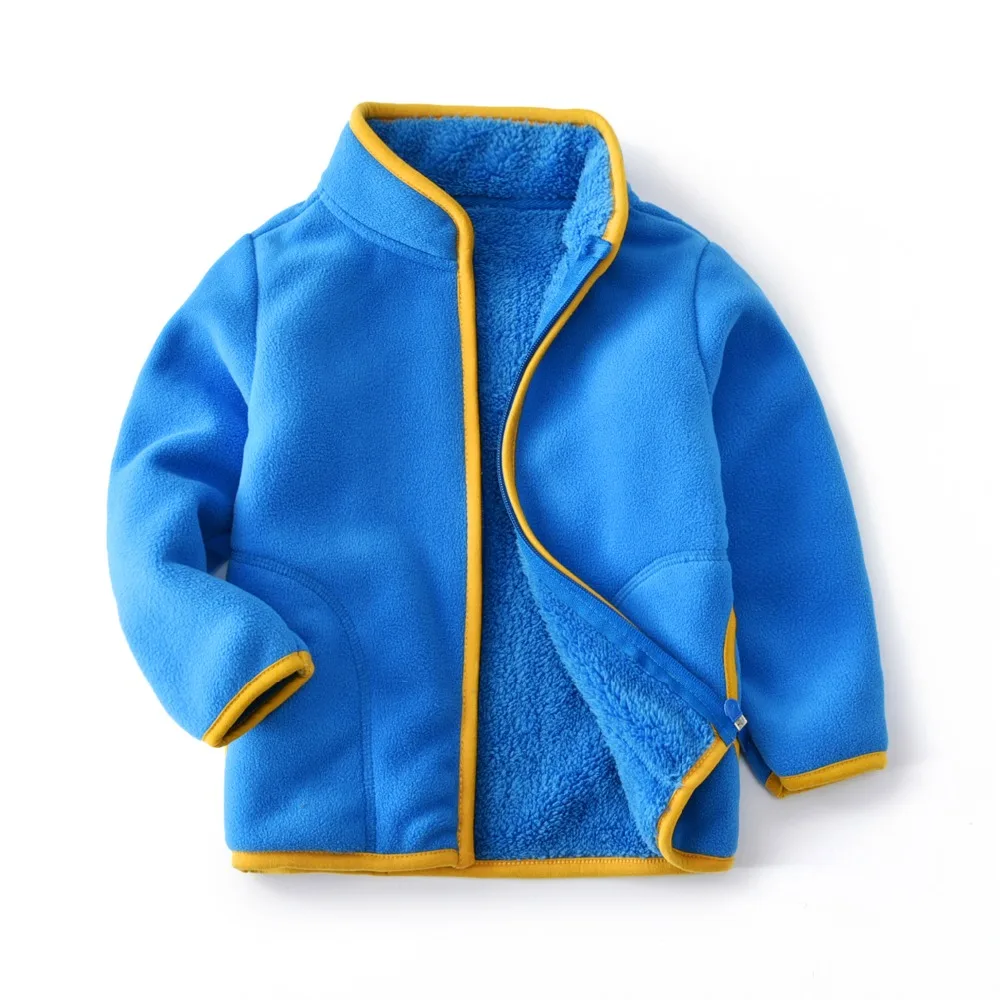 BibiCola/мальчиков пальто на весну и осень для мальчиков повседневные Бархатные Куртки мода спортивная верхняя одежда брендовая одежда утепленная одежда - Цвет: blue