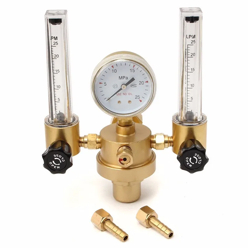 

Argon CO2 Gauge Pressure Regulator Mig Tig Flow Meter Control Valve Welding Gas Double Tube Bubble Counter Aquarium Flowmeter
