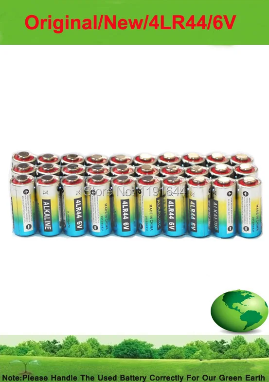 

Free Shipping!!30PCS/lOT High Quality 4LR44 6V Alkaline Battery