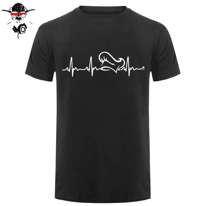 

New Fashion Heartbeat of Chef T Shirts Men Summer Style Short Sleeve Cotton Love Cook T-shirt Tops Camisetas Masculina