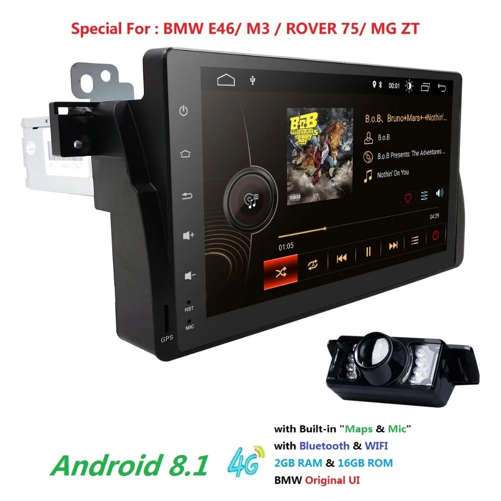

Factory Price 1Din Android8.1 Car Navi Player for BMW E46 M3 GPS Bluetooth Radio RDS USB Steering wheel Canbus DAB TPMS WIFI CAM