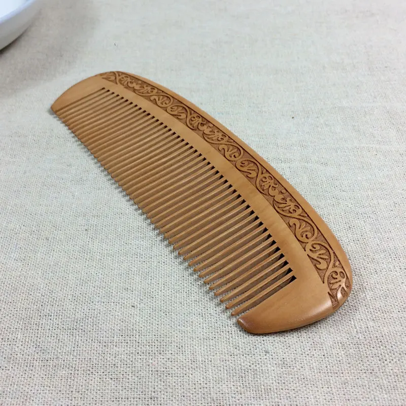 TI90 Mahogany comb double-sided carving comb makeup hairdressing comb hairdressing tools wooden comb