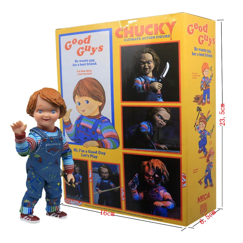 Аниме страшный фильм Ultimate Childs Play Good Guys Чаки экшн фигурка NECA из ПВХ съемная модель