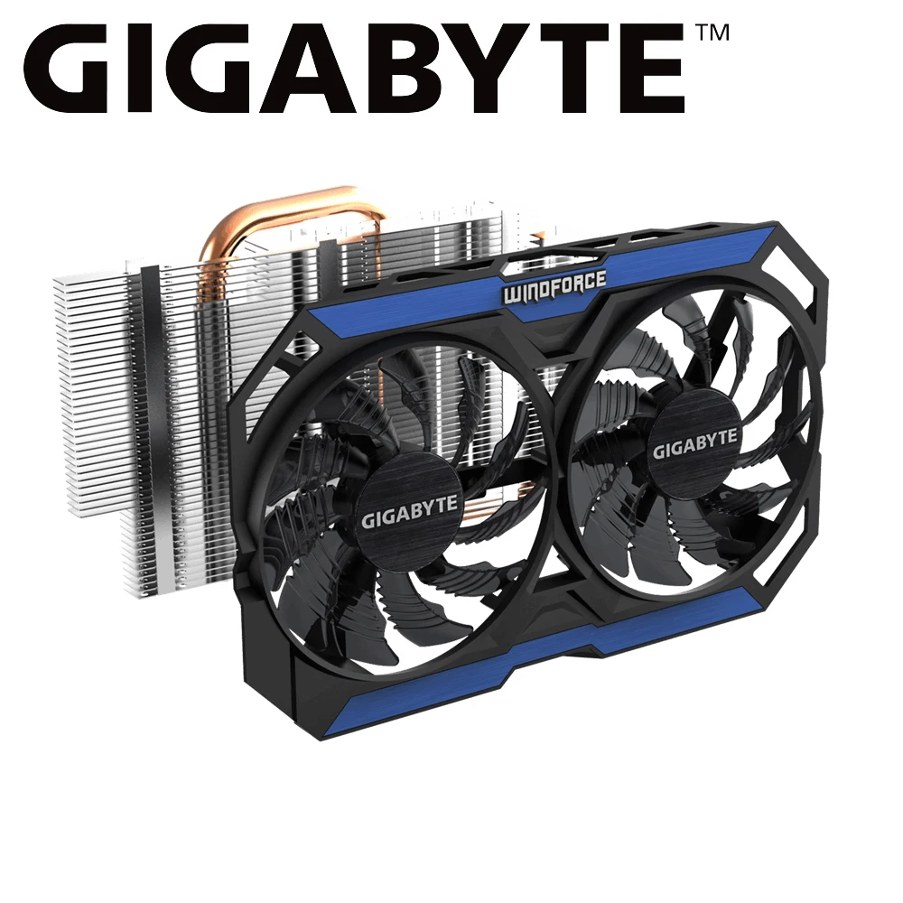 GIGABYTE графическая карта Оригинал GTX 960 4 GB 128Bit GDDR5 видеокарта питание от NVIDIA GeForce gtx gb