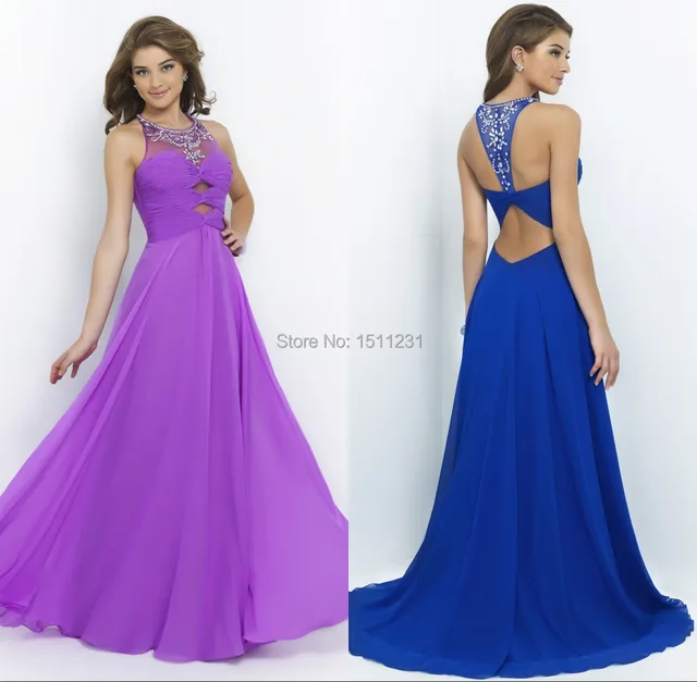 Blue Purple Prom Dress