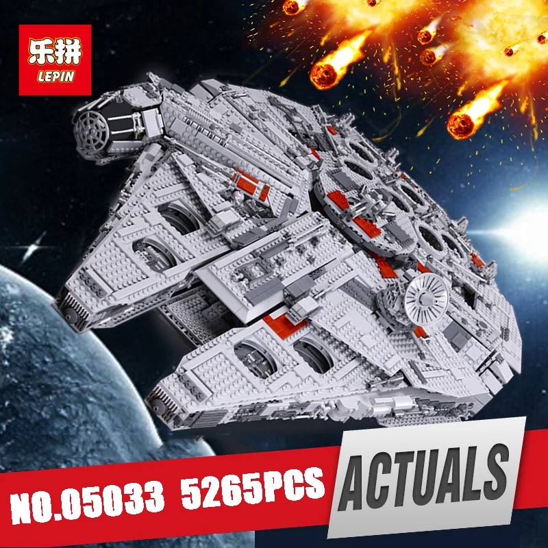 

LEPIN 05033 Star Ultimate Kits Collector's Millennium Wars Toys Falcon Model Building Blocks Bricks Christmas legoing 10179 gift