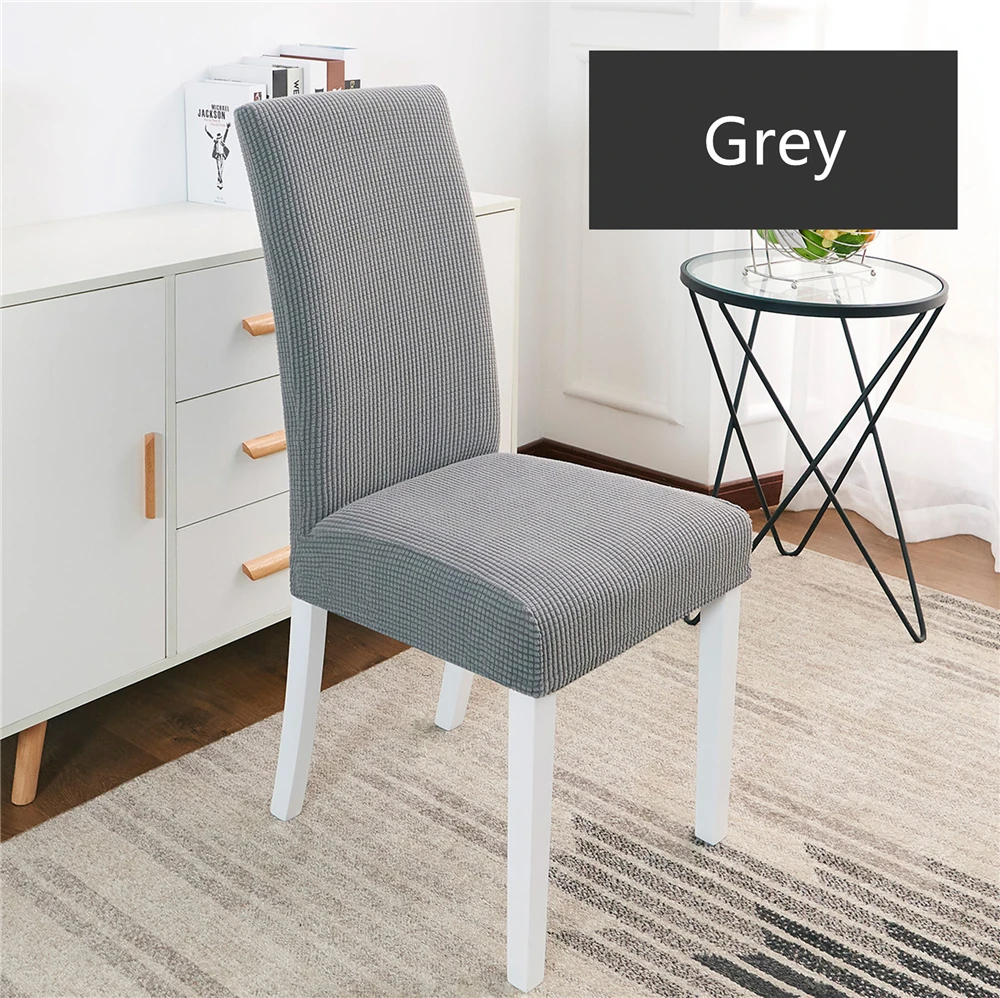 

Morigins New Home Textile Solid Color Chair Cover Spandex Elastic Hotel Chair Covers Dining Room Kitchen Wedding Banquet Cover