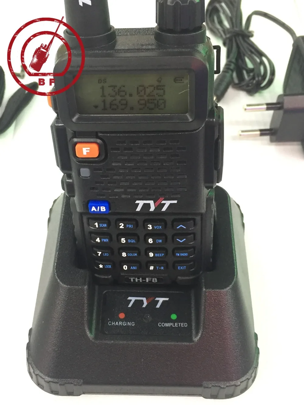 Новый Launch TYT TH F8 5 Вт VHF 136 174 МГц Ручной двухсторонний радио 1600 мАч литий ионная