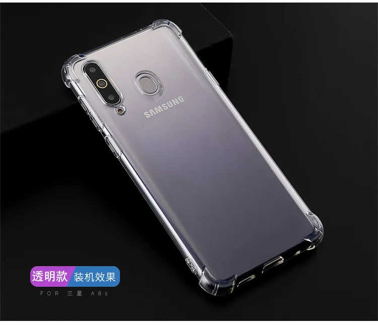 100 шт./лот градиент противоударный мягкий ТПУ чехол для samsung M30 A10 A40 A50 A70 A2 Core j2 Core J8 J4 плюс J6 плюс
