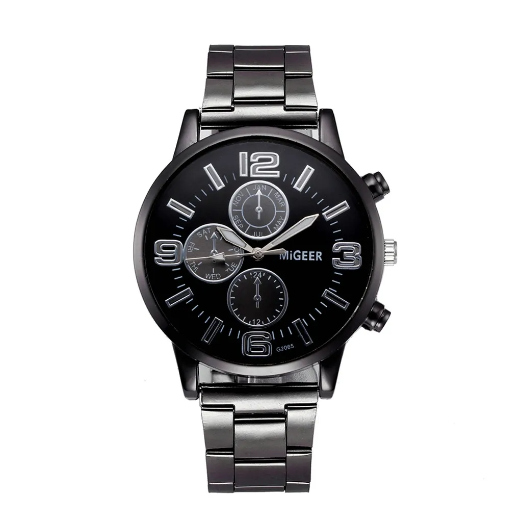 

2019 Luxury Watch Women Stainless Steel Fashion Man Crystal Stainless Steel Analog Quartz Wrist Watch relogio feminino
