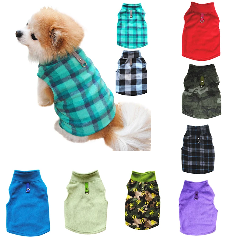 Зимняя теплая одежда для собаки из флиса, одежда для собак, одежда для щенков, пальто для французского бульдога, куртка для маленьких собак, чихуахуа