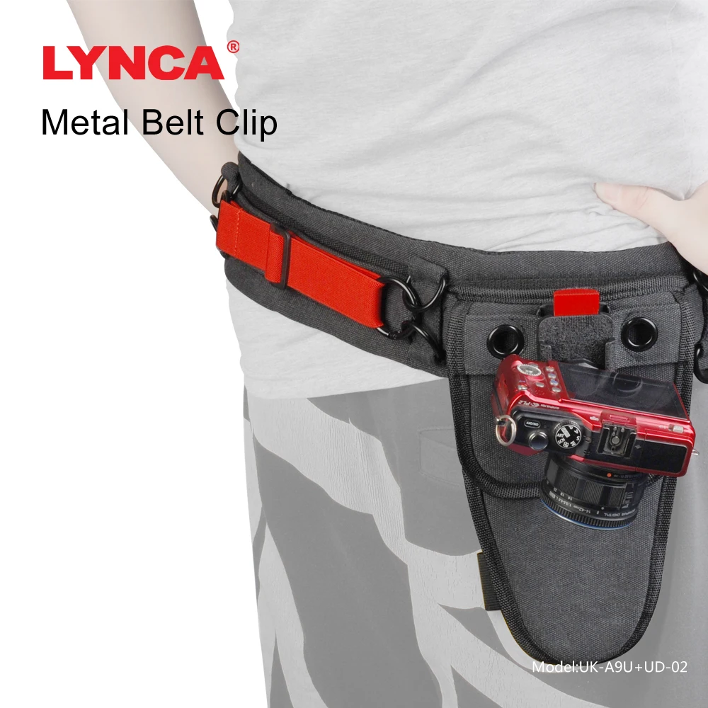 Camera belt Photo Adjustable Black Strap DSLR Padded Camera Waist Belt