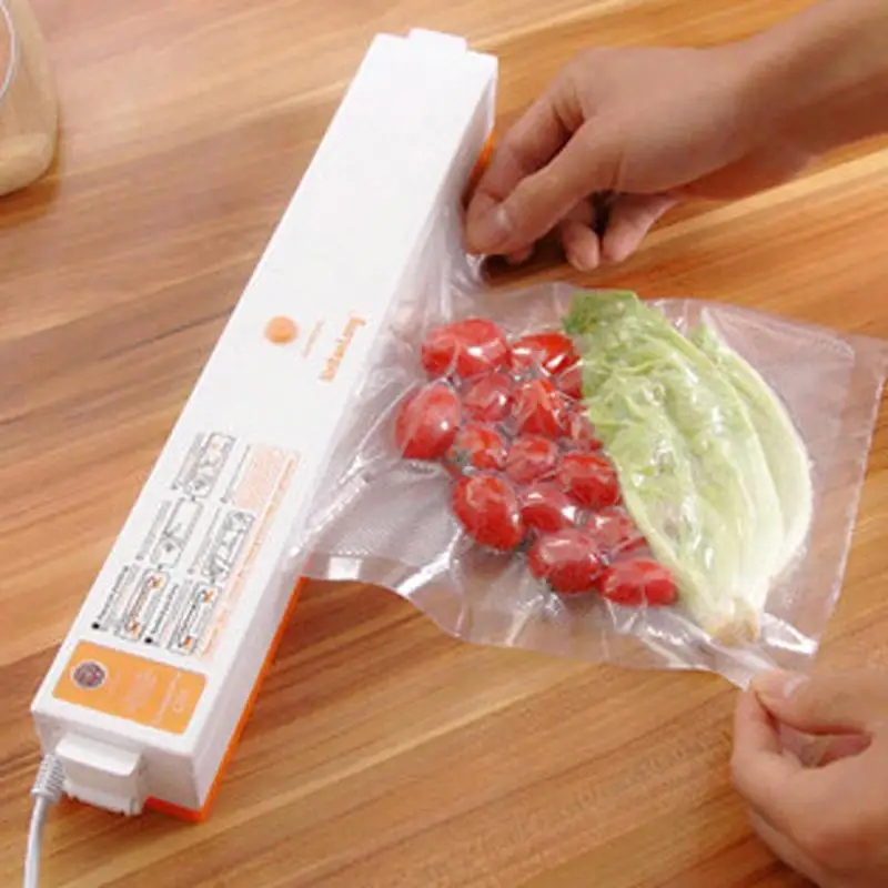Автоматический бытовой пищевой вакуумный упаковщик упаковочная машина овощи фрукты свежие протектор для всех размеров вакуумный мешок 220 В 100 Вт