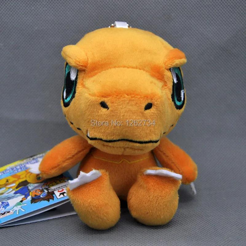 EMS 100/лот Digimon Agumon gabumon Gomamon Biyomon Palmon Patamon Tailmon 9-14 см плюшевый брелок-подвеска фигурка игрушка