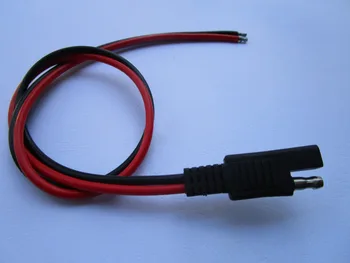 

25 pcs 14AWG SAE 2 Wire Quick Connect Disconnect Weatherproof Heavy Duty Plug Ends 50cm