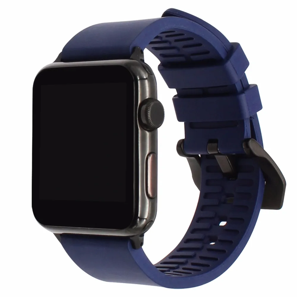 Ремешок резиновый для iWatch Apple Watch SE 38 мм 40 42 44 Series 6 5 4 3 2 1| |
