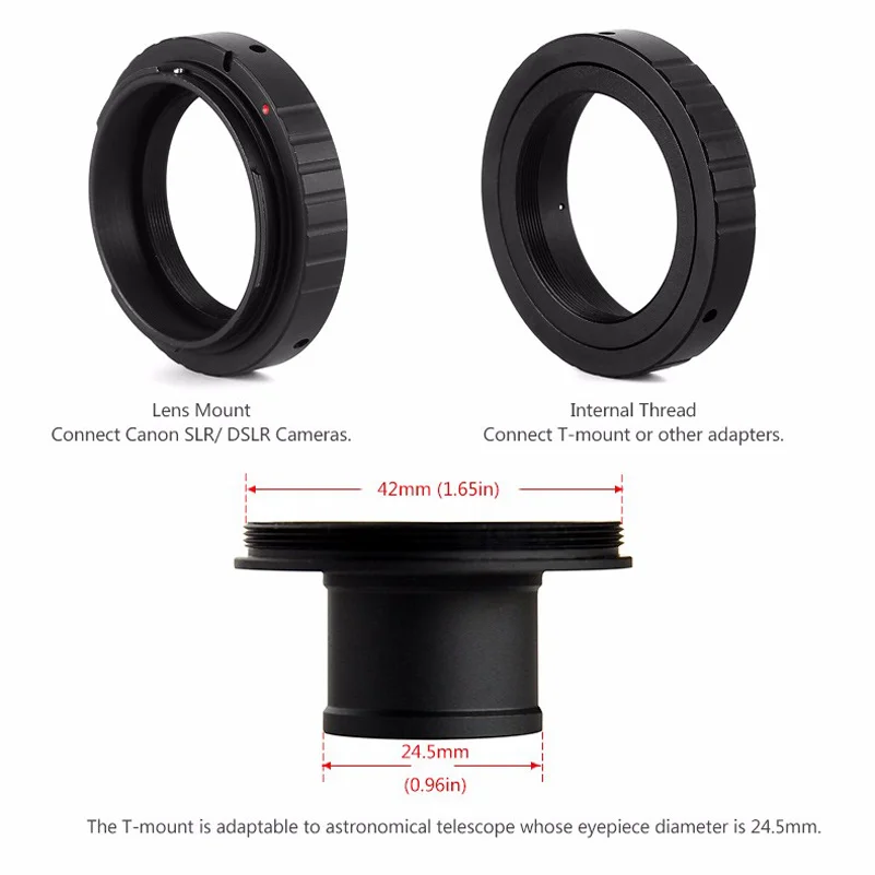 T кольцо для Olympus SLR адаптер камеры+ 23,2/24,5/31,7/42 мм телескопические увеличители адаптер трубки