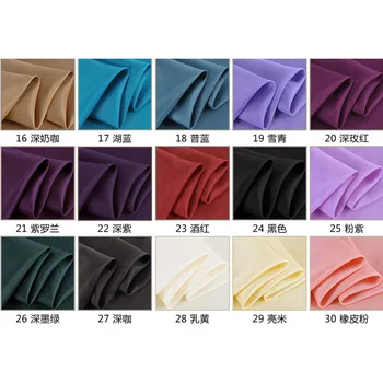 

0.5m/lot 110cm 47g/meter 10m mulberry silk pure color interlining lining cloth fabric taffeta sewing diy accessories craft2020
