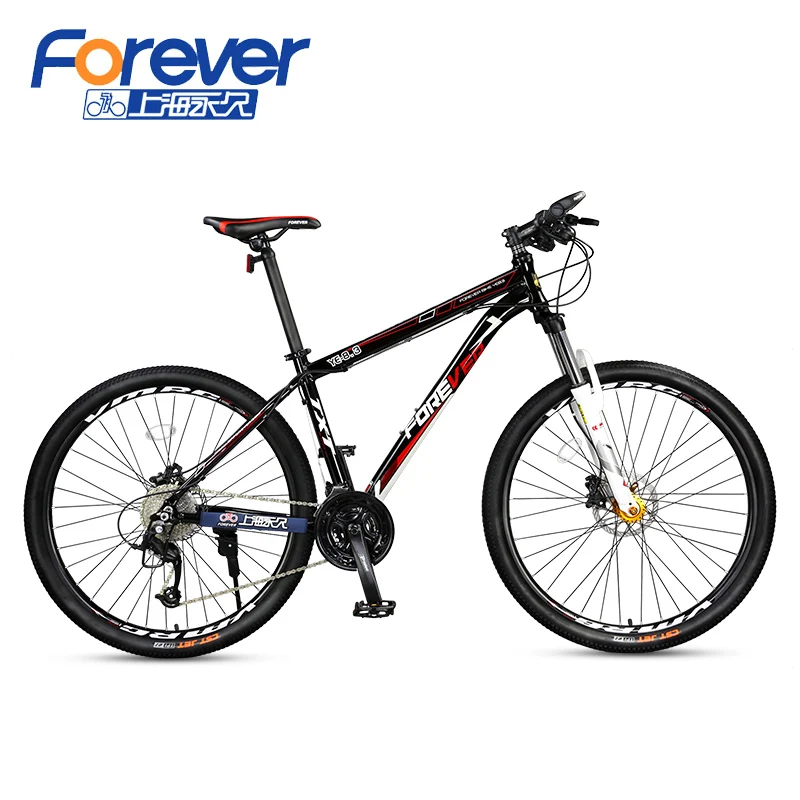 Горный велосипед 30 с переменной скоростью 27,5 дюймов алюминиевый сплав Масляный дисковый тормоз - Цвет: Black Red 30speed