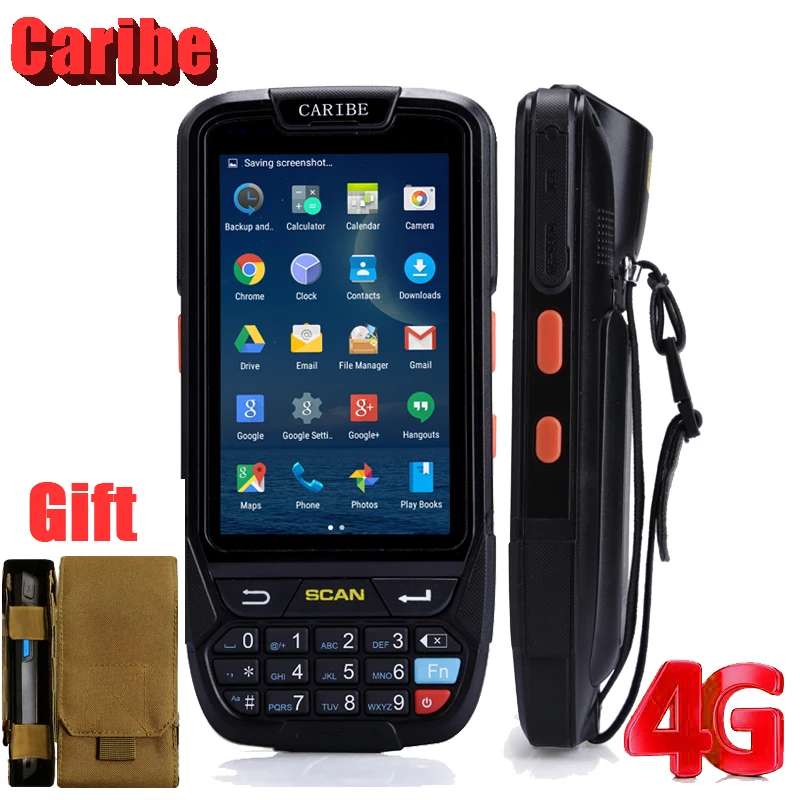 CARIBE الباركود ماسحة الصناعية جامع البيانات المحمولة محطة PDA مع RFID قارئ CARIBE الباركود ماسحة الصناعية جامع البيانات المحمولة محطة PDA مع RFID قارئ