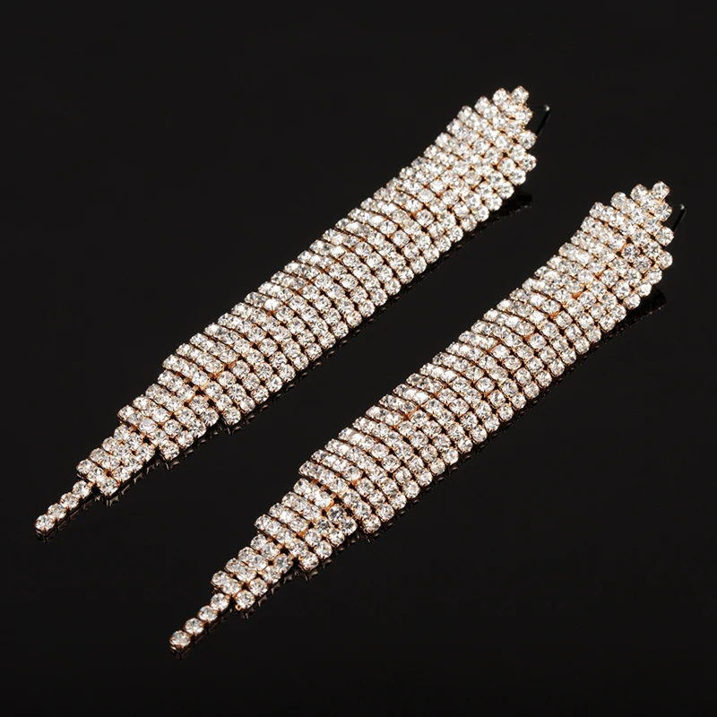 YFJEWE Top New Crystal Elegant Jewelry Summer Style Pendant Earrings for Women Gold and Silver Plated Wedding Accessories E449