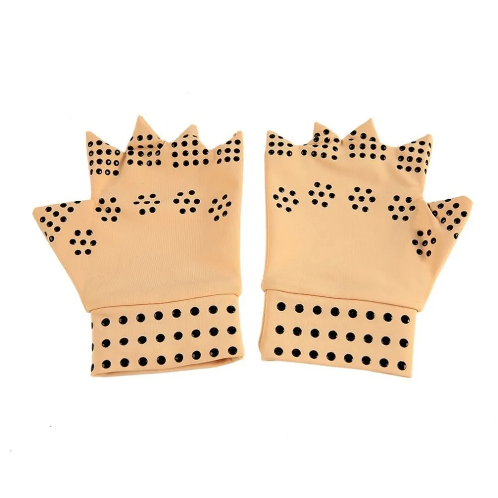 

Latex Magnetic Therapy Gloves Health Care Semi-finger Elastic Joints Anti-edema Pressure Security Protective Gloves