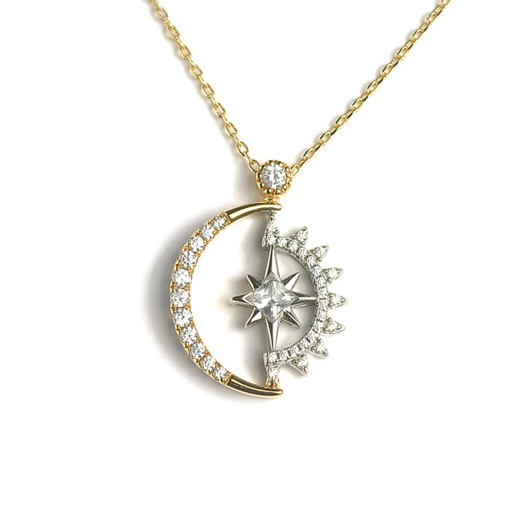 

White crystal zircon Necklace Natural coloured Gemstone