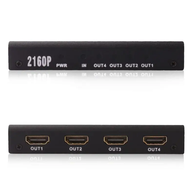4K HDMI 1x4 2160P сплиттер Full HD 1080P усилитель HDMI коммутатор 1 в 2/4 Выход конвертер адаптер для HDTV ЕС штекер