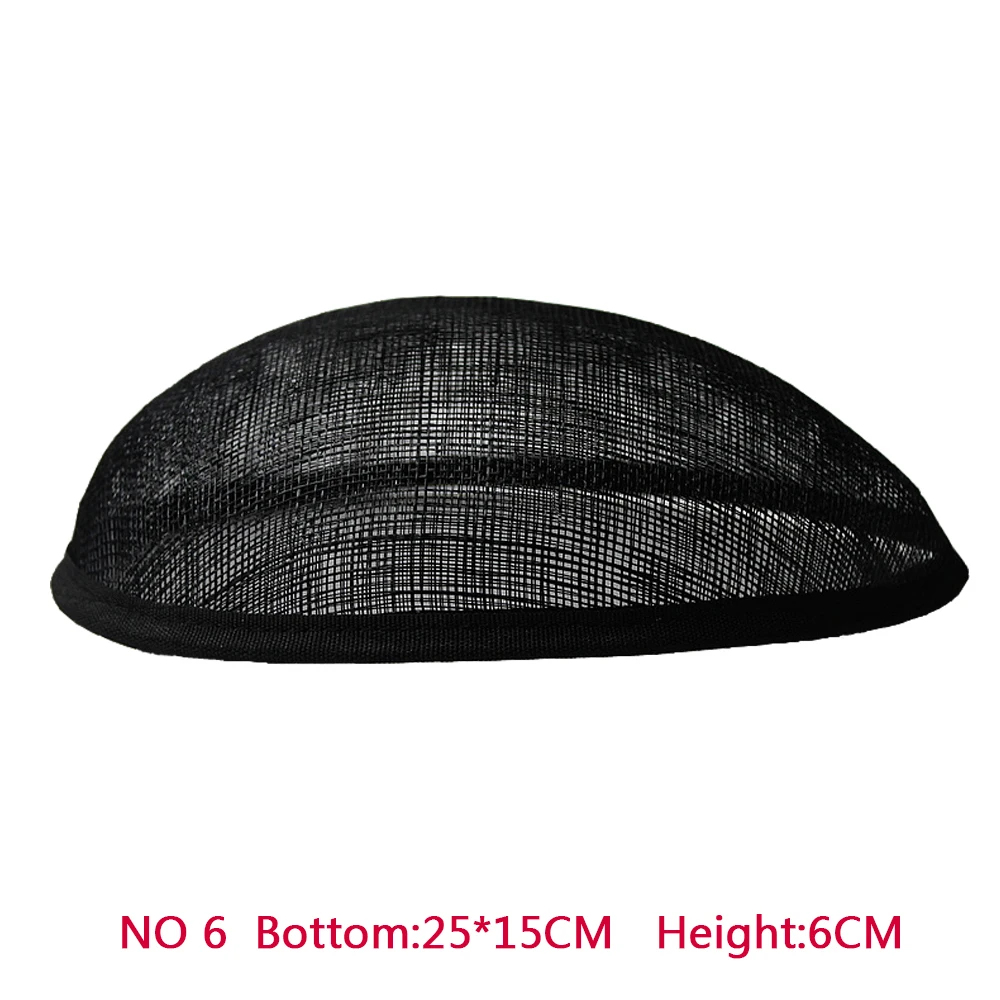 

New Style 20*15 cm Sinamay Anomalistic Oval Base Hat Millinery Hat Base Form With Grosgrain Trimming 10pcs/lot